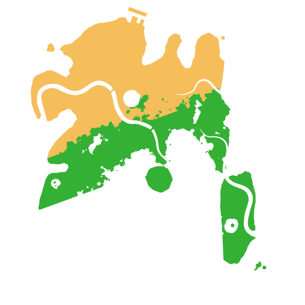 Biome Rust Map: Procedural Map, Size: 3250, Seed: 511766708