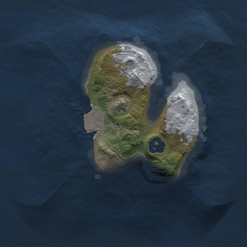 Rust Map: Procedural Map, Size: 1500, Seed: 853191760, 1 Monuments