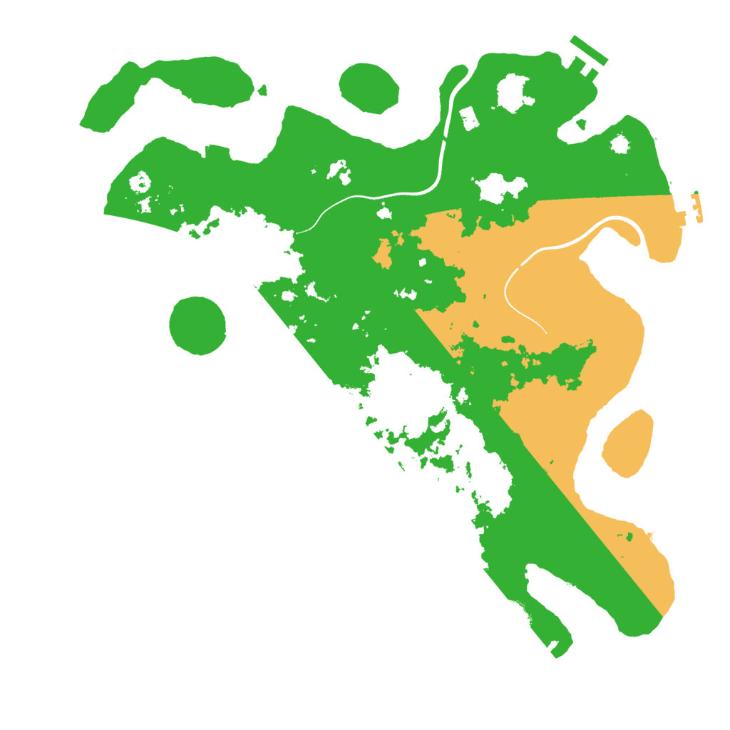 Biome Rust Map: Procedural Map, Size: 3500, Seed: 1354945490