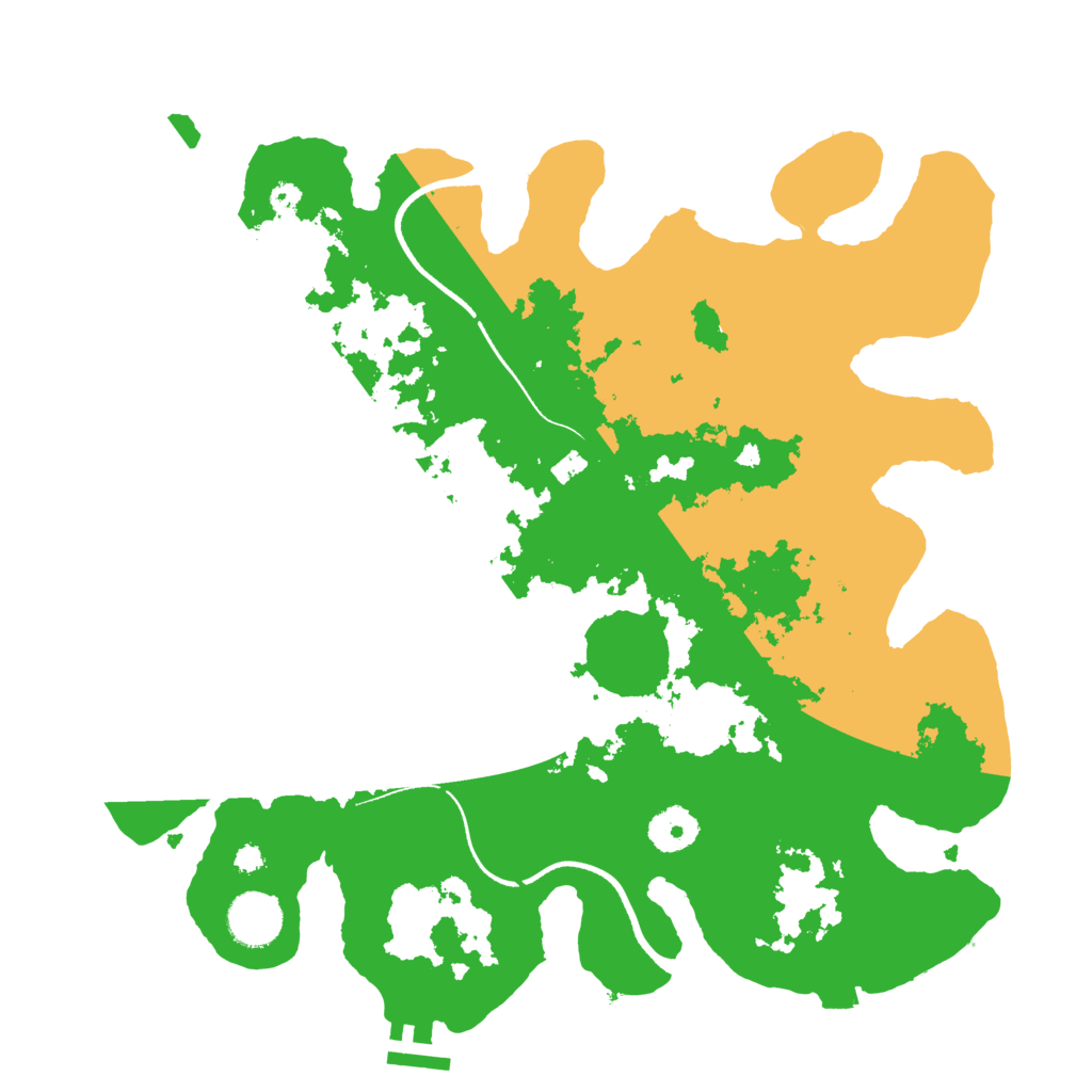 Biome Rust Map: Procedural Map, Size: 3500, Seed: 25847
