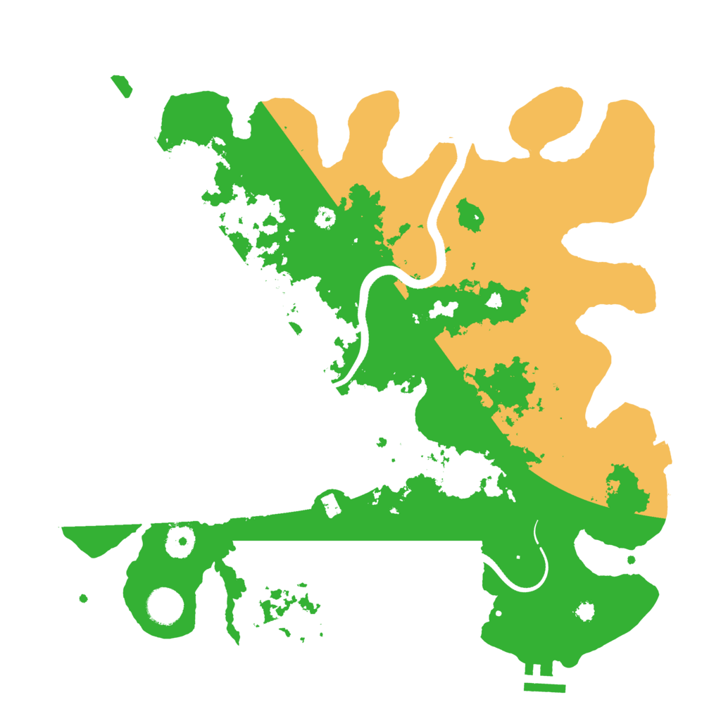 Biome Rust Map: Procedural Map, Size: 3500, Seed: 25847