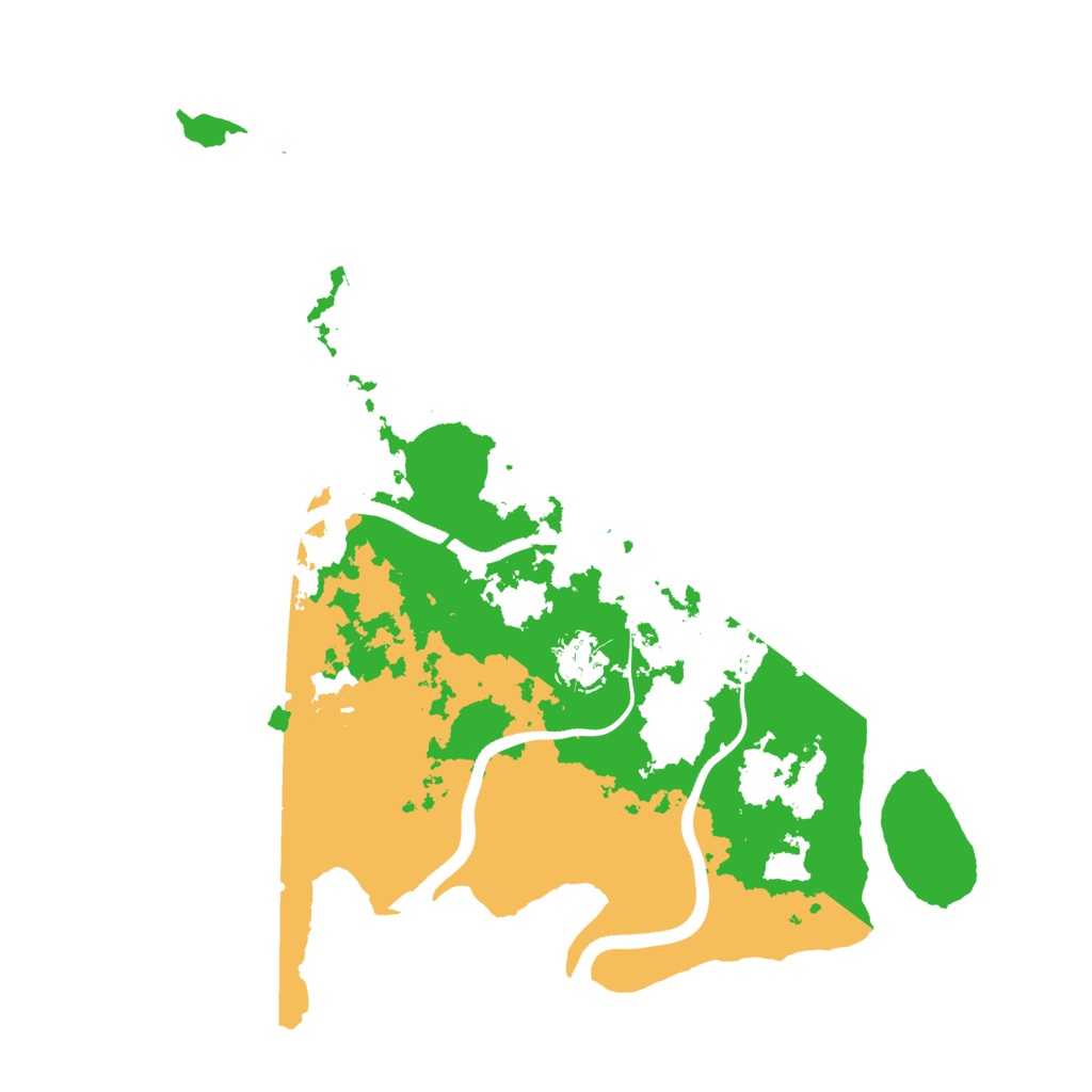 Biome Rust Map: Procedural Map, Size: 3500, Seed: 1990021413