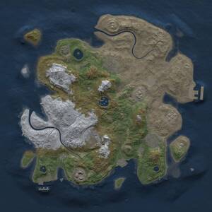 Thumbnail Rust Map: Procedural Map, Size: 3200, Seed: 904322544, 12 Monuments