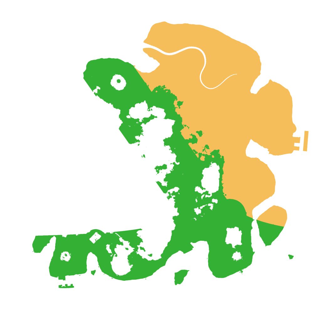 Biome Rust Map: Procedural Map, Size: 3200, Seed: 904322544