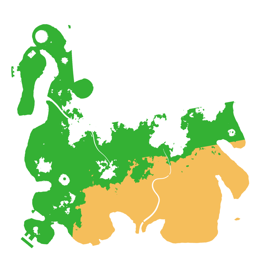 Biome Rust Map: Procedural Map, Size: 3700, Seed: 1462724631