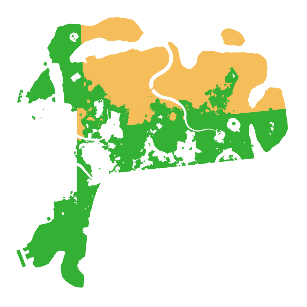 Biome Rust Map: Procedural Map, Size: 3500, Seed: 811947949