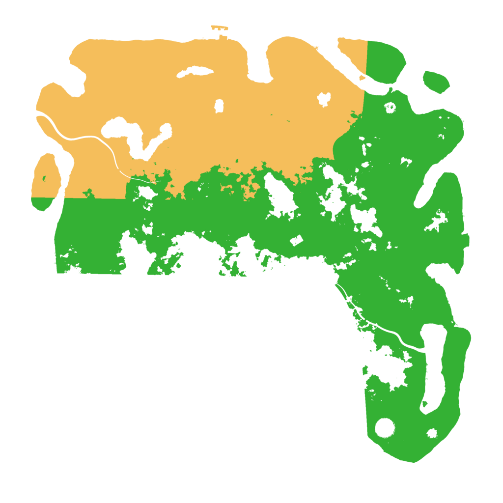 Biome Rust Map: Procedural Map, Size: 4500, Seed: 602517138