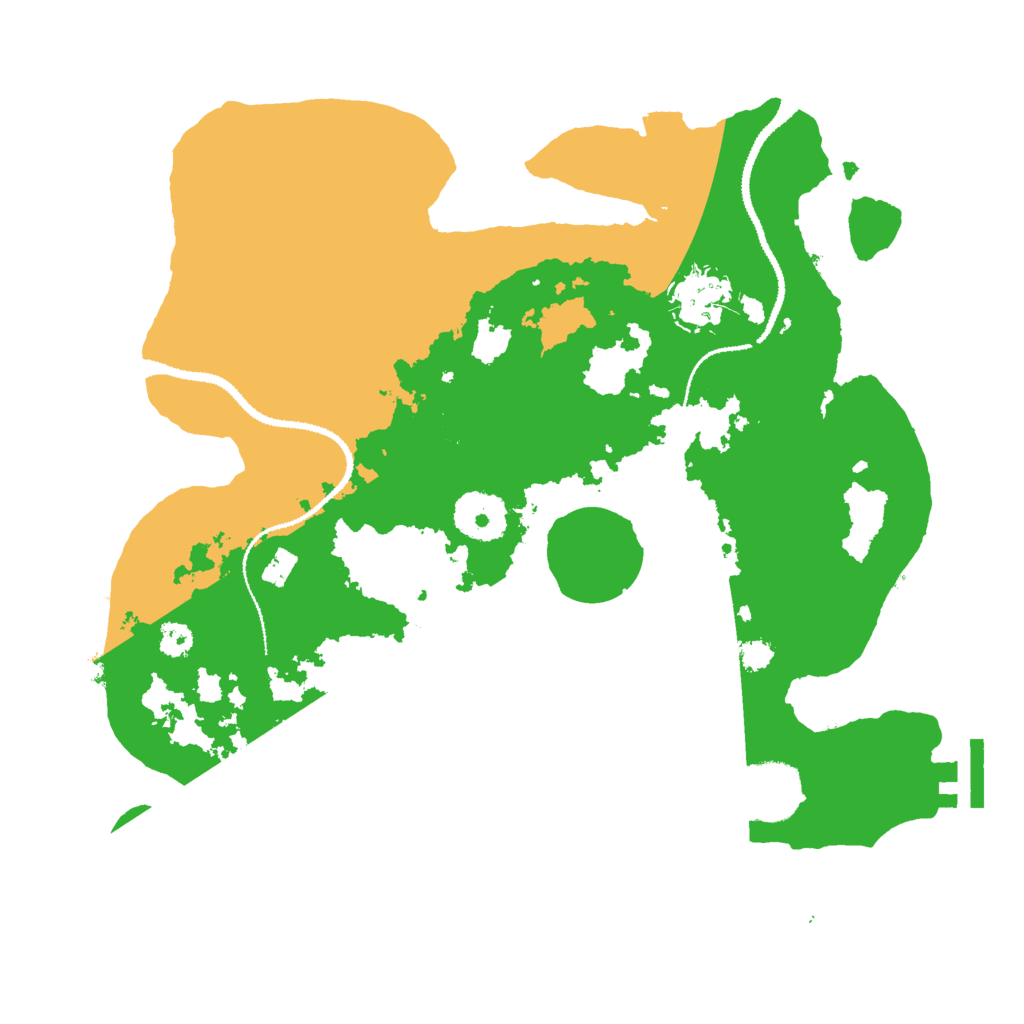 Biome Rust Map: Procedural Map, Size: 3000, Seed: 980458036