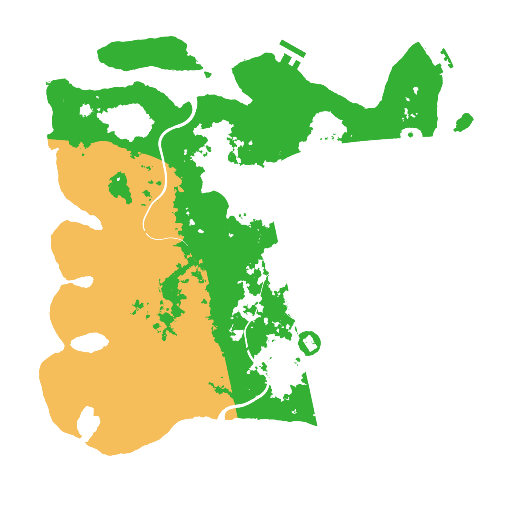 Biome Rust Map: Procedural Map, Size: 3700, Seed: 158520225
