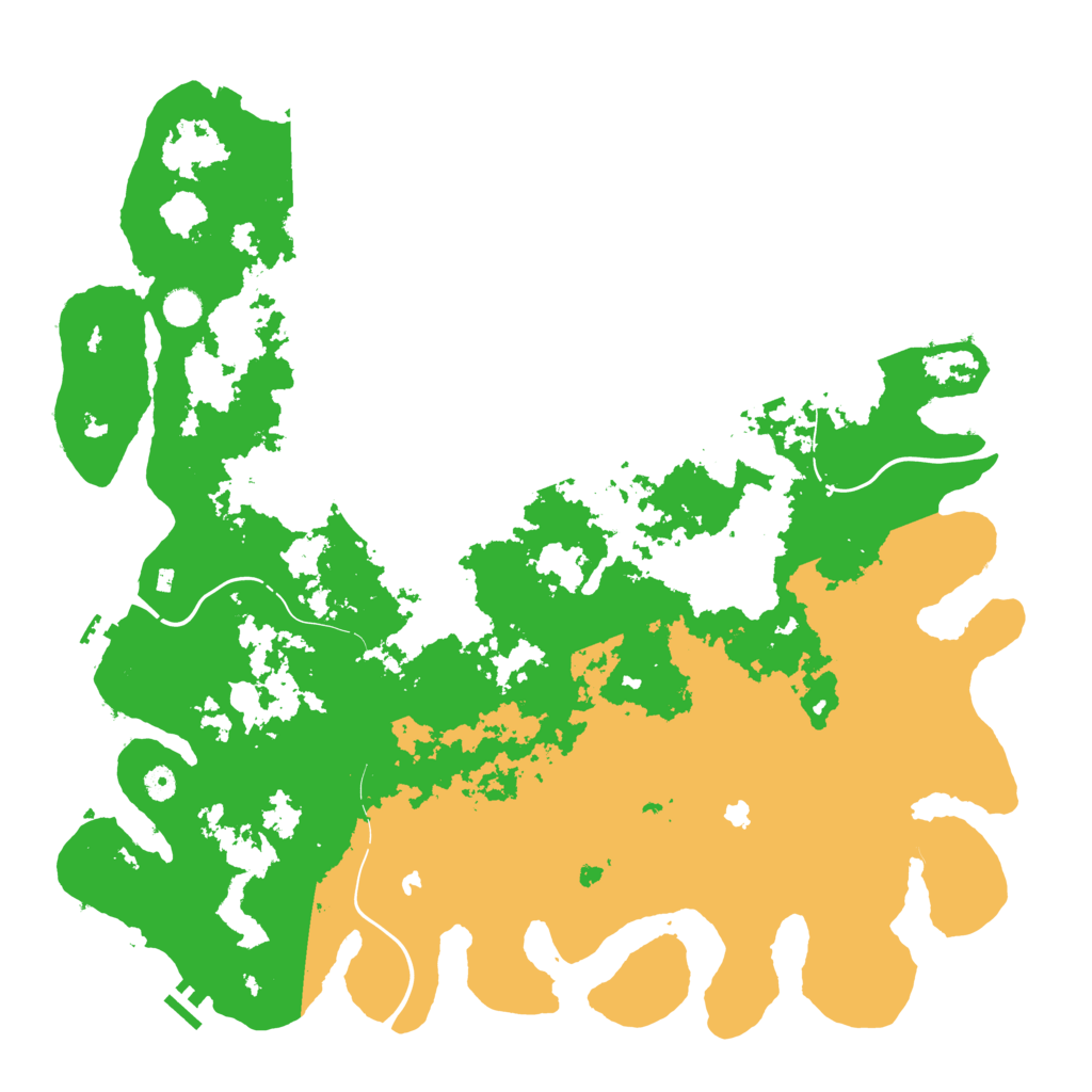 Biome Rust Map: Procedural Map, Size: 5000, Seed: 890850358