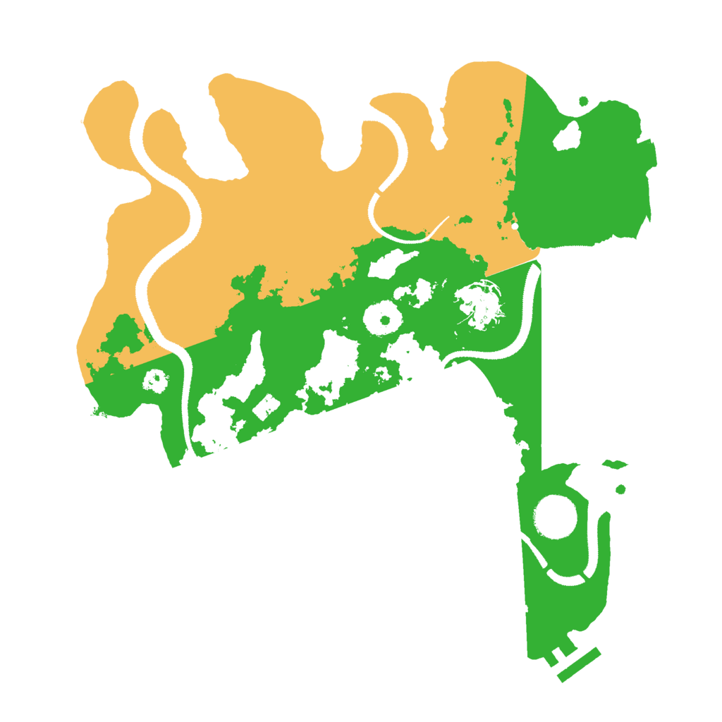 Biome Rust Map: Procedural Map, Size: 3000, Seed: 35045