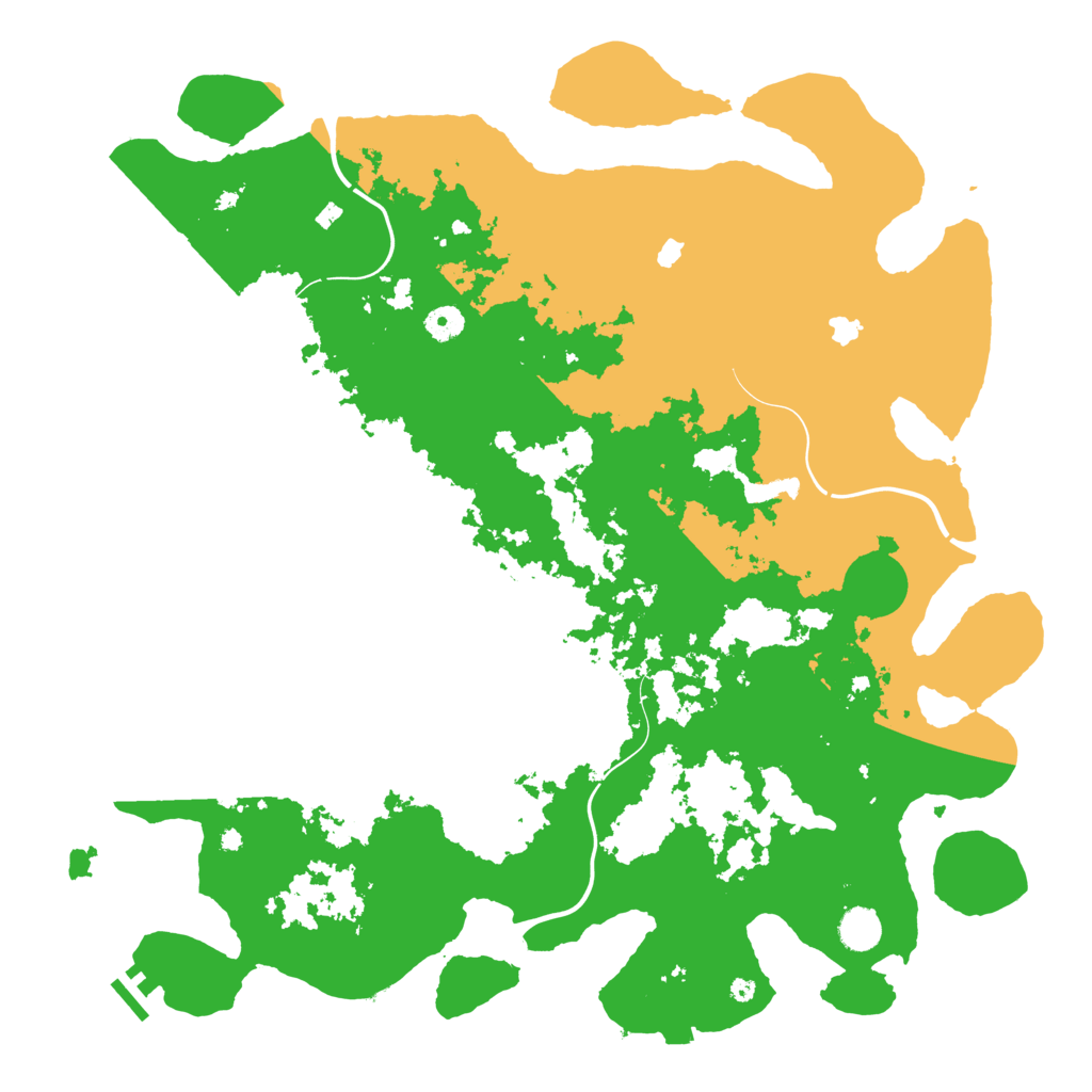 Biome Rust Map: Procedural Map, Size: 4500, Seed: 2061316405