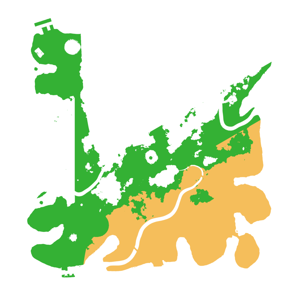 Biome Rust Map: Procedural Map, Size: 3500, Seed: 241793323