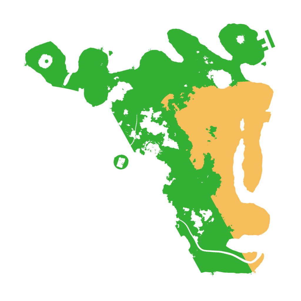 Biome Rust Map: Procedural Map, Size: 3300, Seed: 345277346