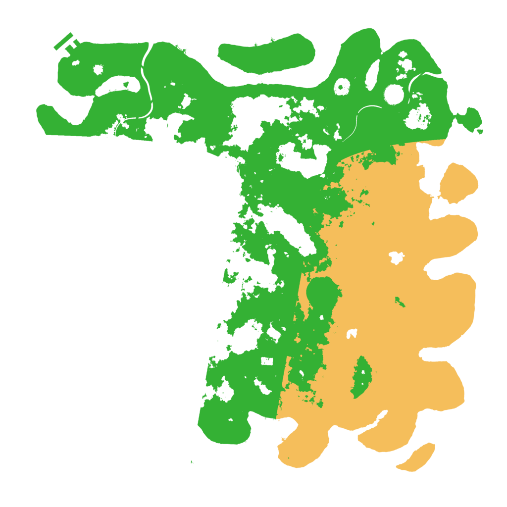 Biome Rust Map: Procedural Map, Size: 4500, Seed: 1999215921
