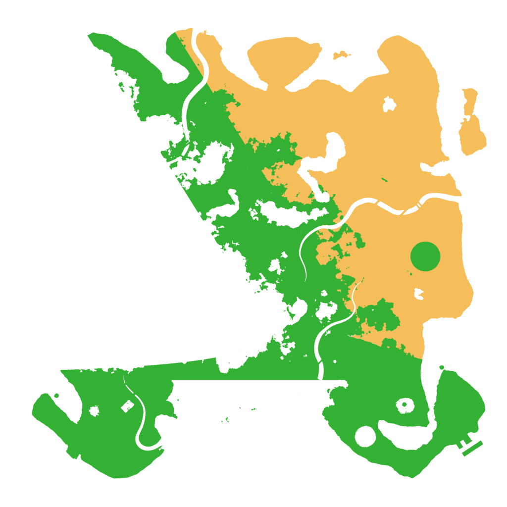 Biome Rust Map: Procedural Map, Size: 4500, Seed: 734169872