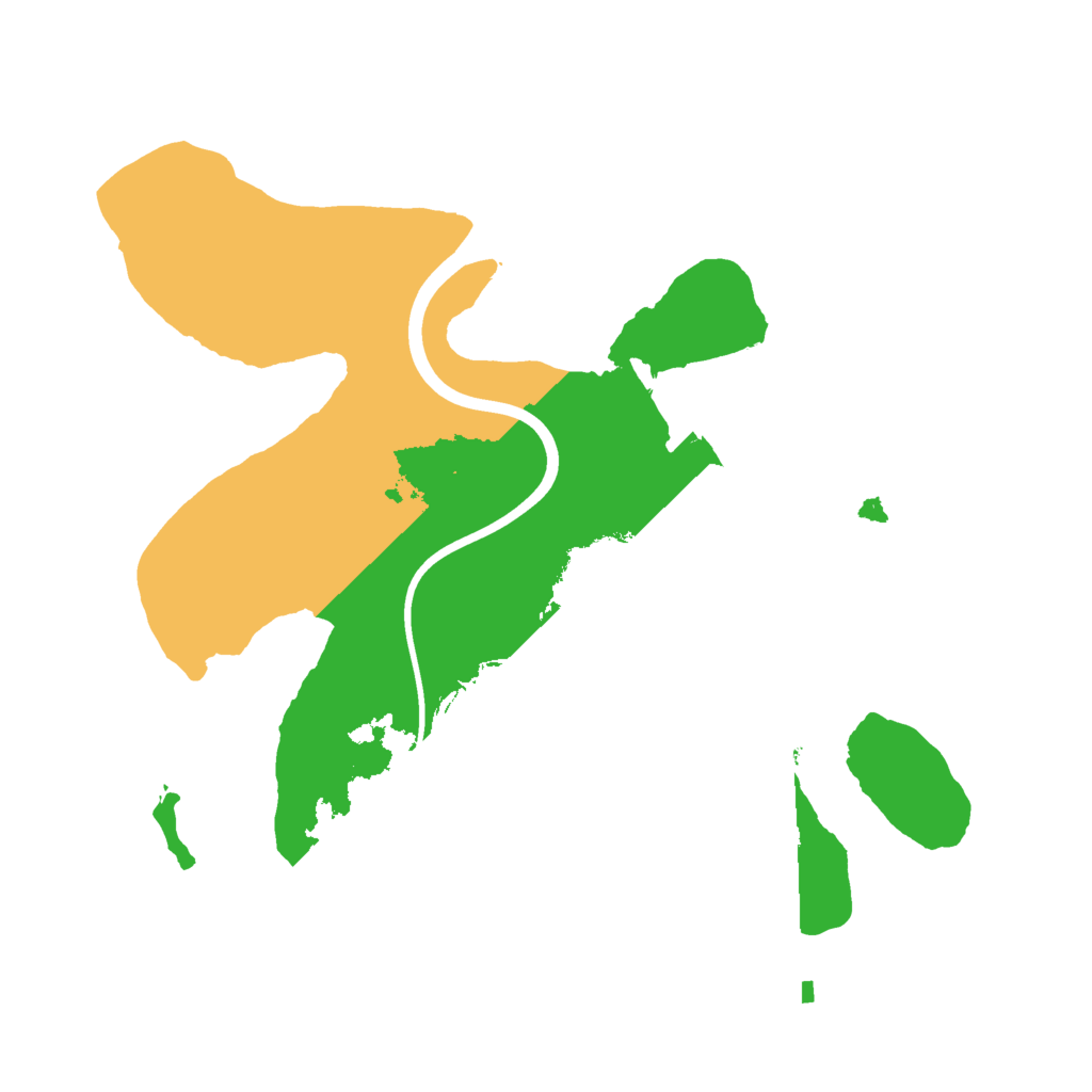 Biome Rust Map: Procedural Map, Size: 2000, Seed: 2016537852