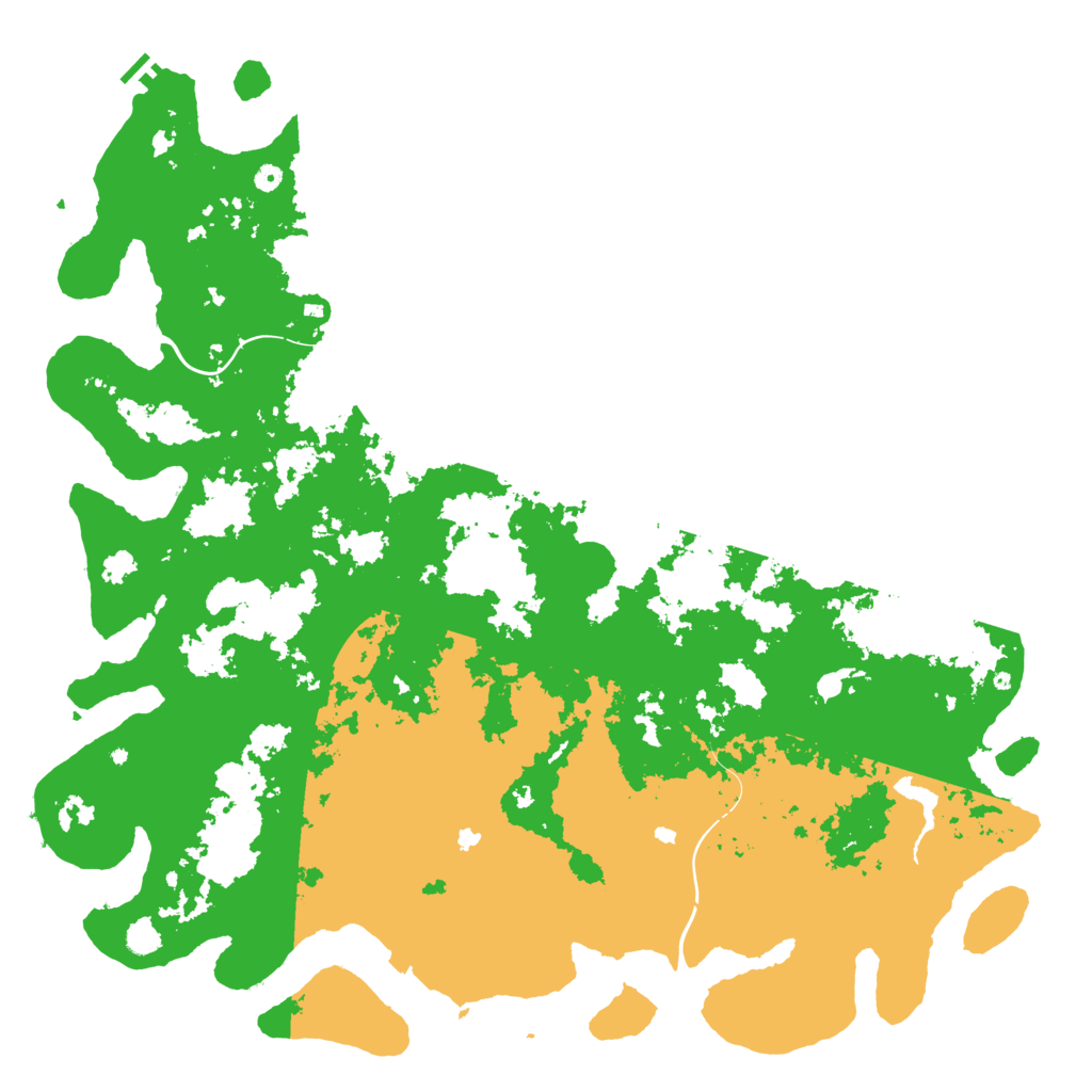 Biome Rust Map: Procedural Map, Size: 6000, Seed: 1073868692