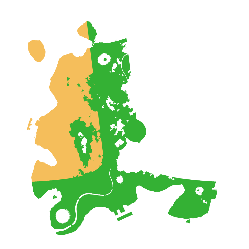Biome Rust Map: Procedural Map, Size: 3100, Seed: 1135045940