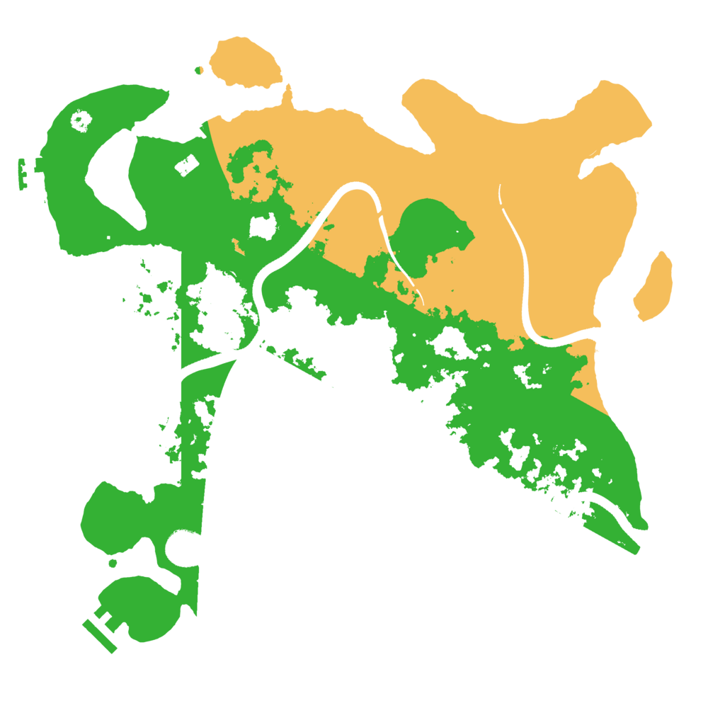 Biome Rust Map: Procedural Map, Size: 3500, Seed: 1805891579