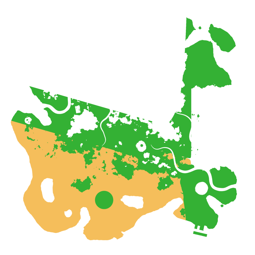 Biome Rust Map: Procedural Map, Size: 3700, Seed: 755719195