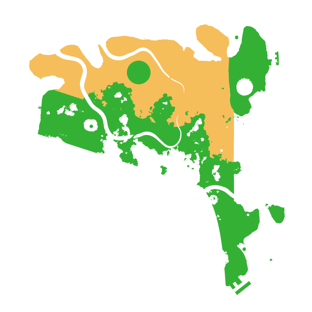 Biome Rust Map: Procedural Map, Size: 3500, Seed: 73030726