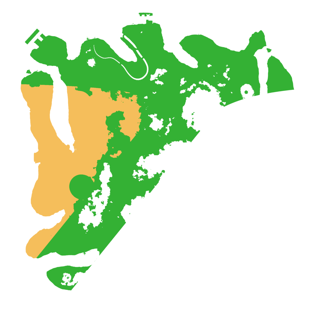 Biome Rust Map: Procedural Map, Size: 3500, Seed: 1326199035