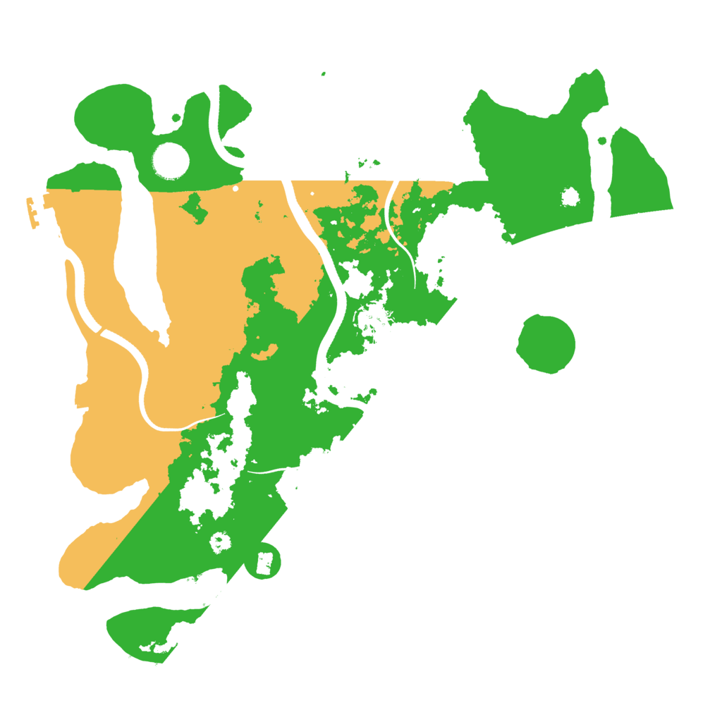 Biome Rust Map: Procedural Map, Size: 3500, Seed: 1326199035