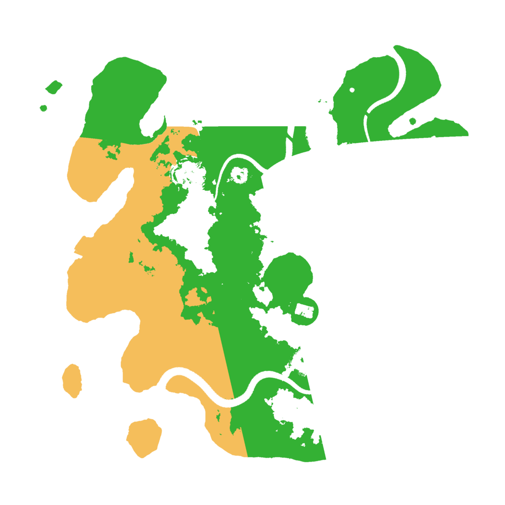 Biome Rust Map: Procedural Map, Size: 3000, Seed: 898638581