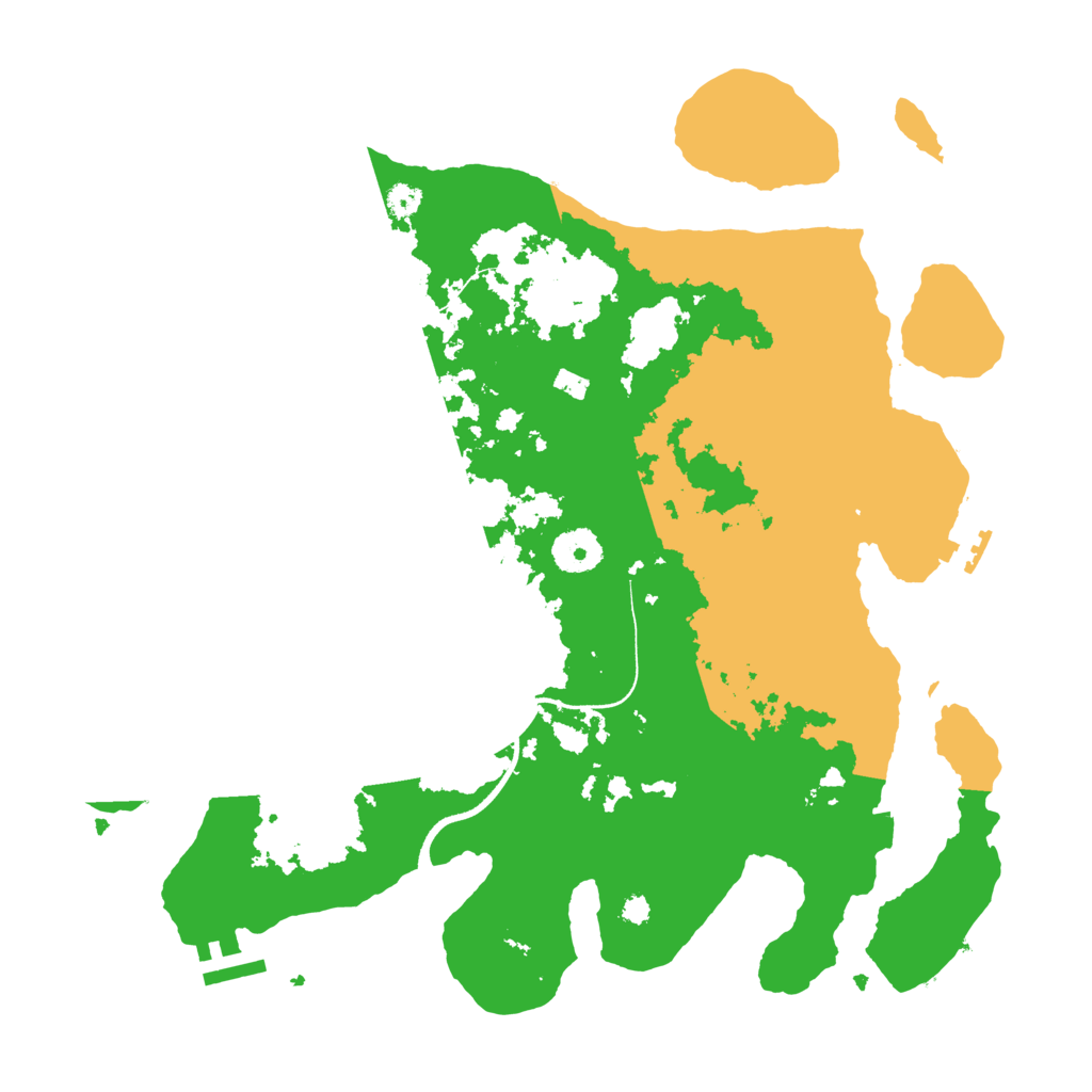 Biome Rust Map: Procedural Map, Size: 3500, Seed: 344563259