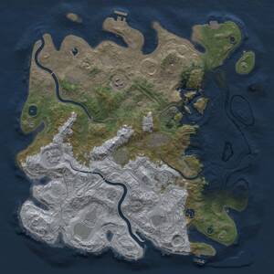 Thumbnail Rust Map: Procedural Map, Size: 4250, Seed: 701702, 16 Monuments