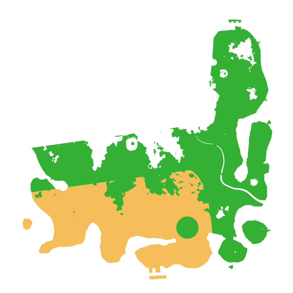 Biome Rust Map: Procedural Map, Size: 3500, Seed: 993181932