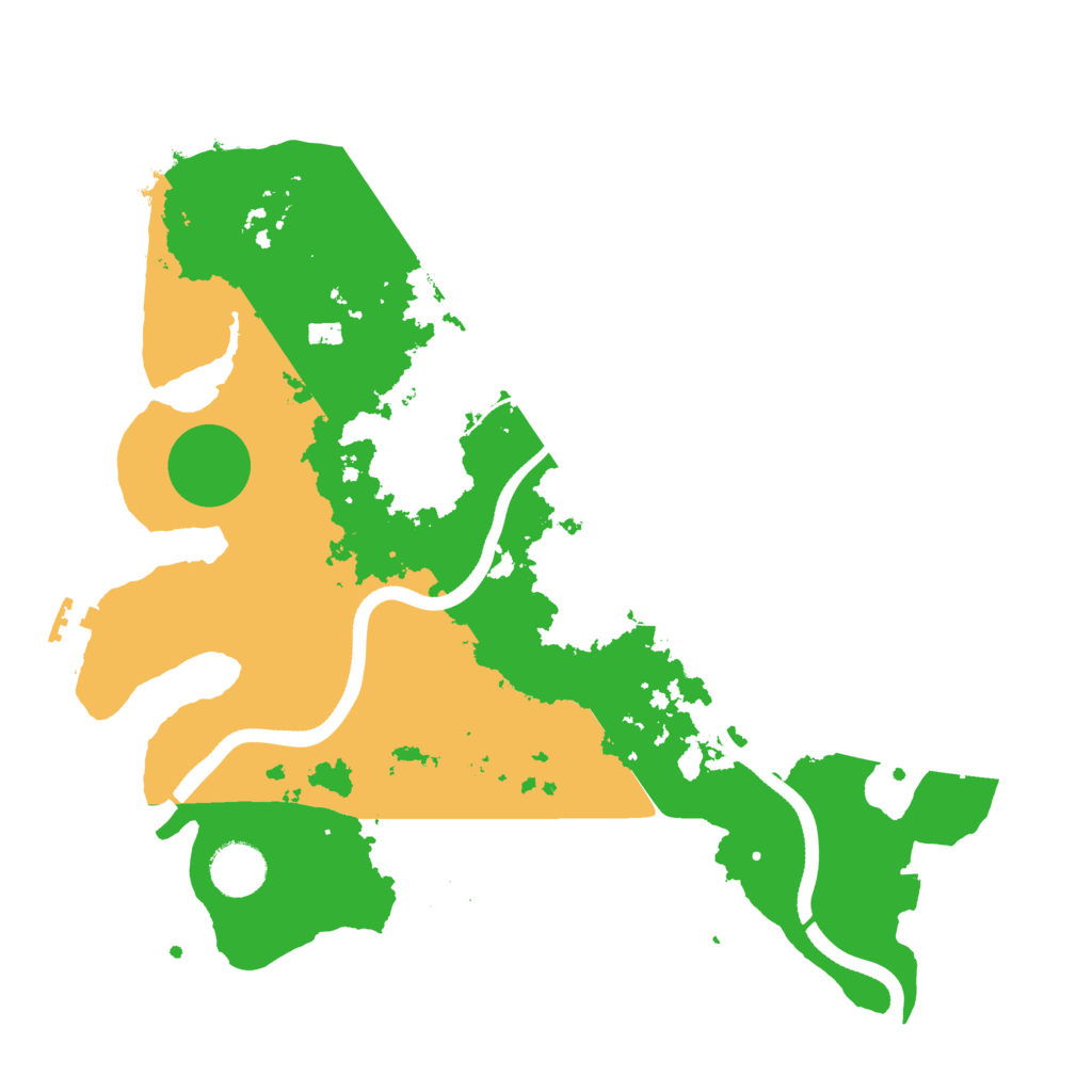 Biome Rust Map: Procedural Map, Size: 3500, Seed: 282699776