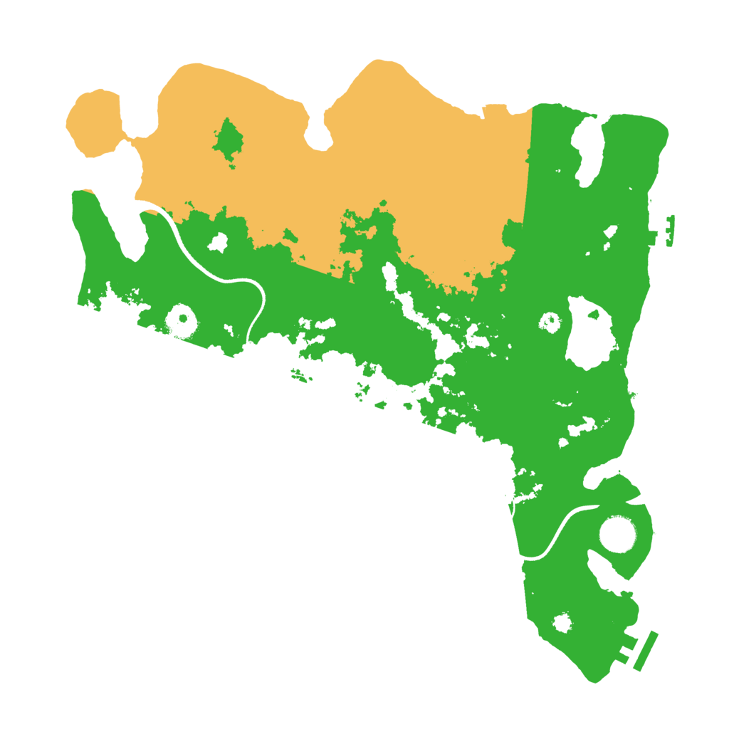 Biome Rust Map: Procedural Map, Size: 3500, Seed: 424987303