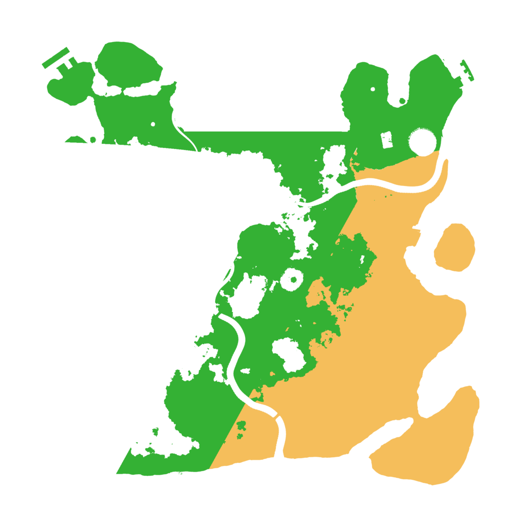 Biome Rust Map: Procedural Map, Size: 3500, Seed: 1505147348