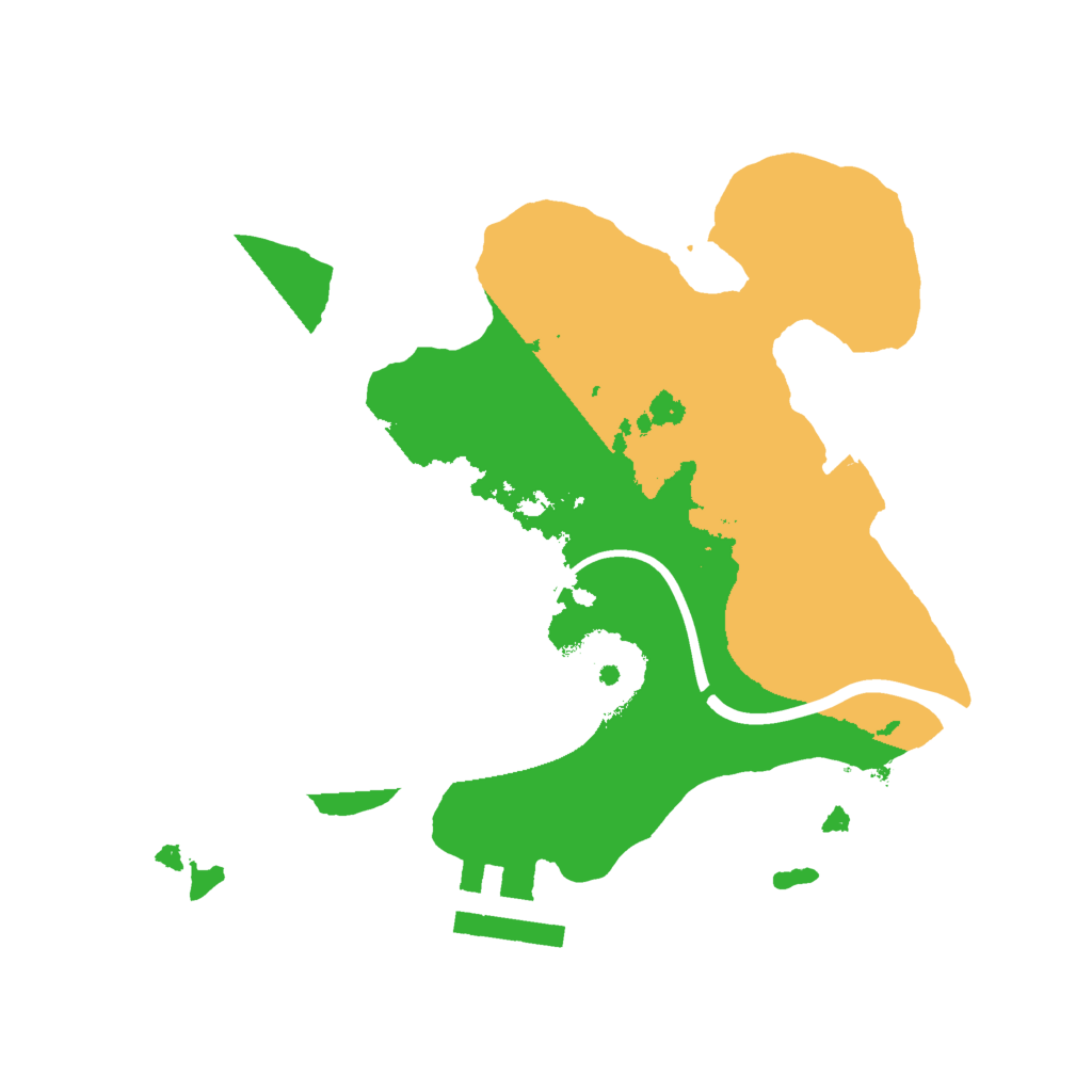 Biome Rust Map: Procedural Map, Size: 2000, Seed: 1016338528