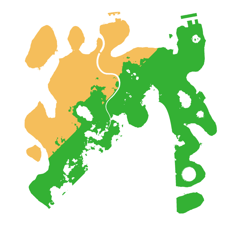 Biome Rust Map: Procedural Map, Size: 3000, Seed: 520742279