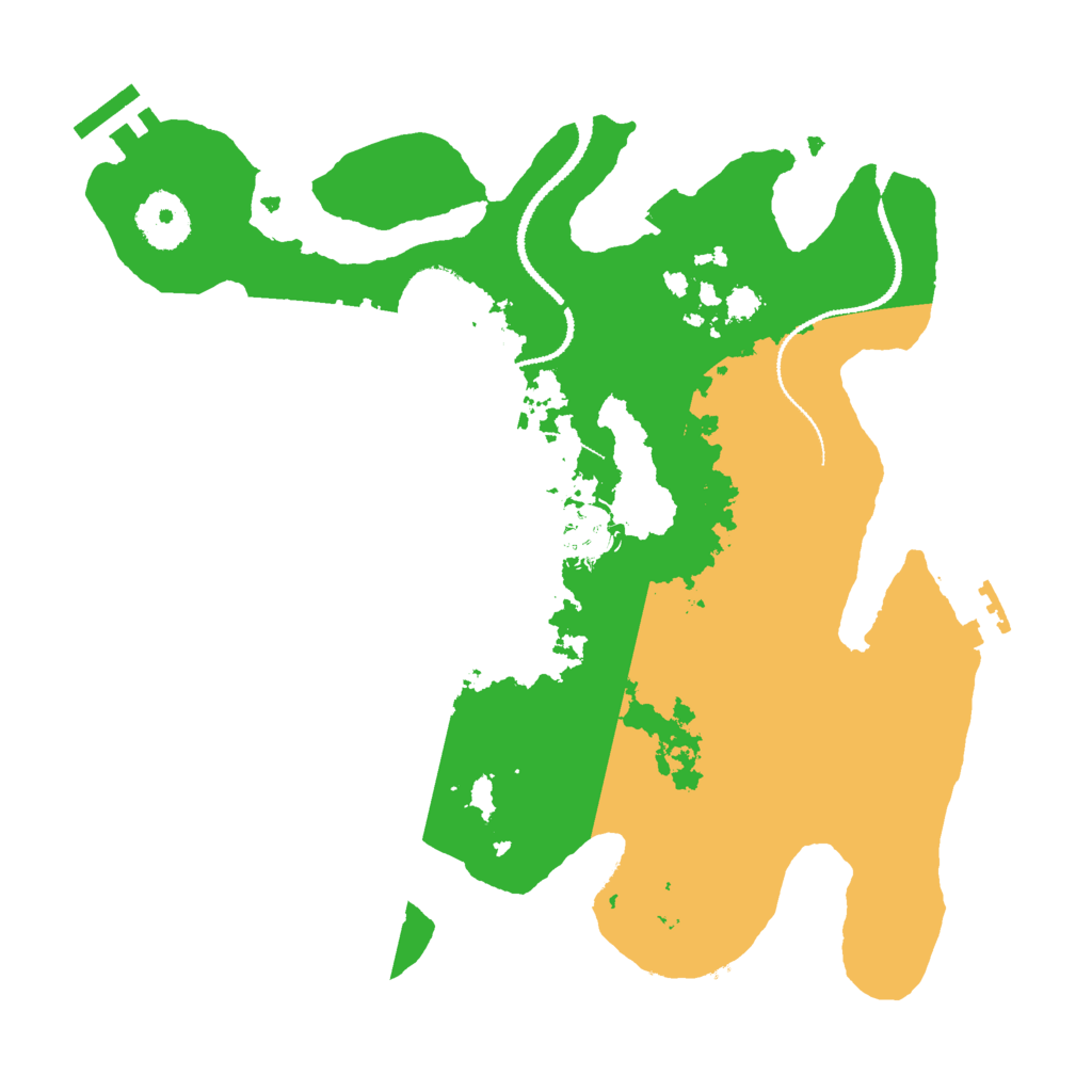 Biome Rust Map: Procedural Map, Size: 3000, Seed: 72206