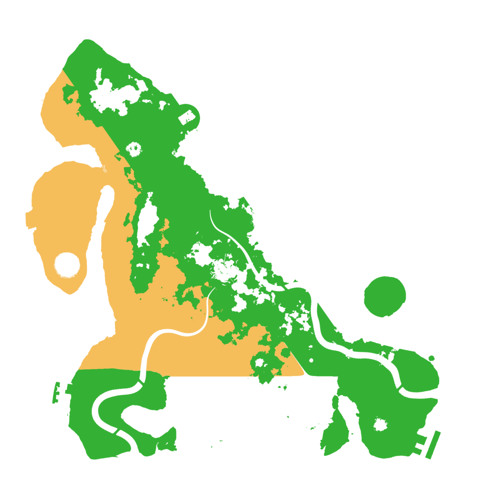 Biome Rust Map: Procedural Map, Size: 3500, Seed: 7775262