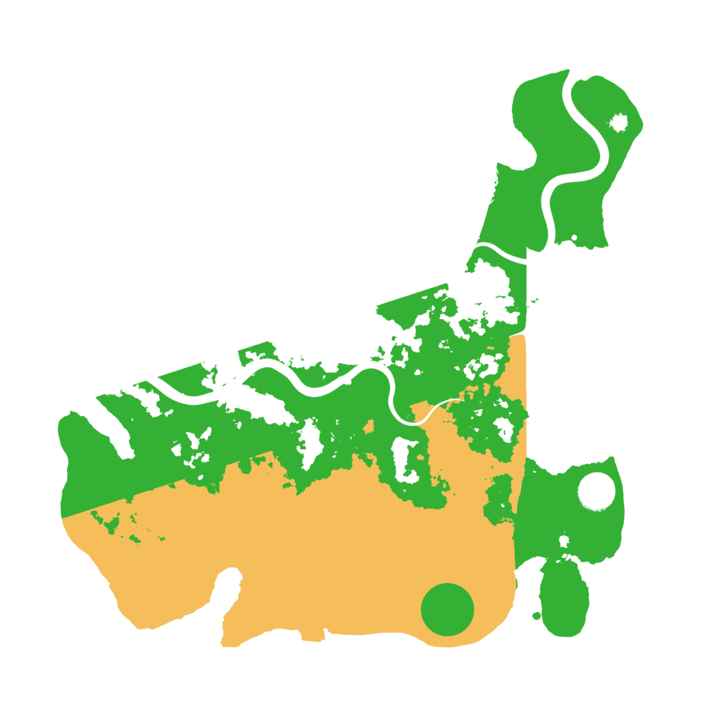Biome Rust Map: Procedural Map, Size: 3500, Seed: 652896573