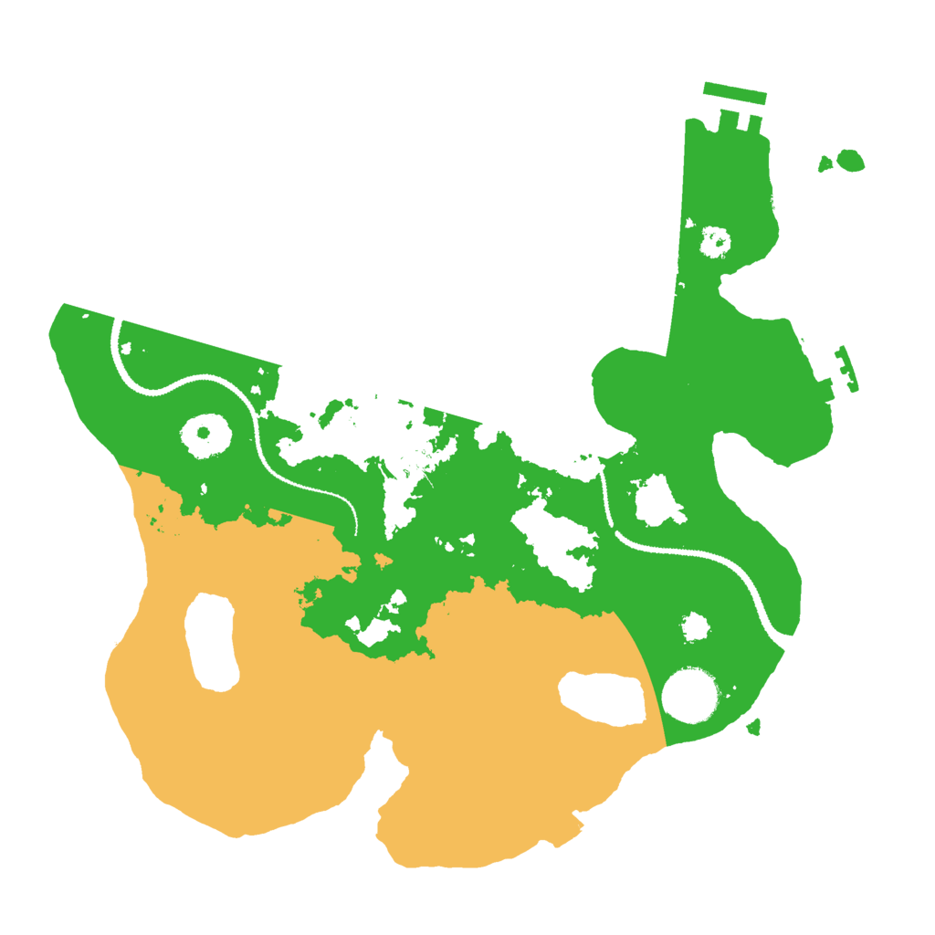 Biome Rust Map: Procedural Map, Size: 3000, Seed: 755719195