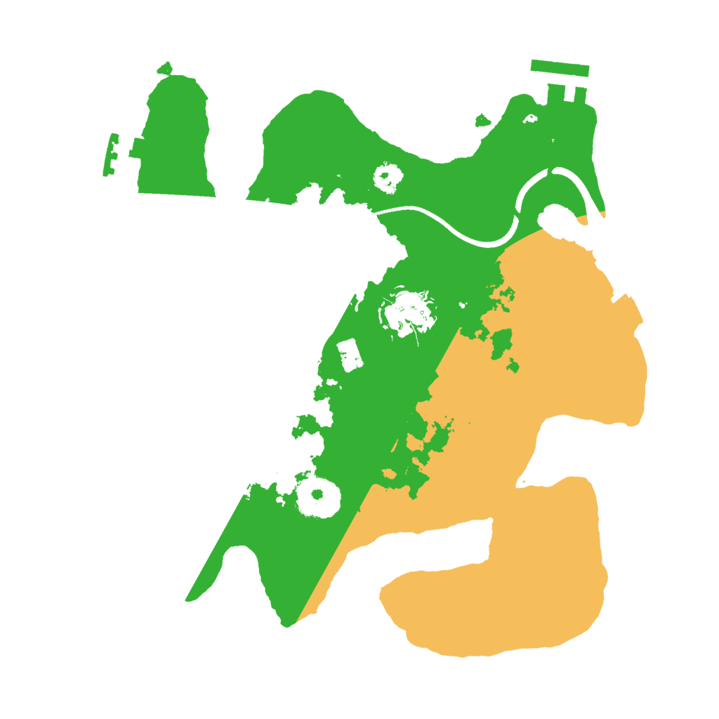 Biome Rust Map: Procedural Map, Size: 2500, Seed: 968437856