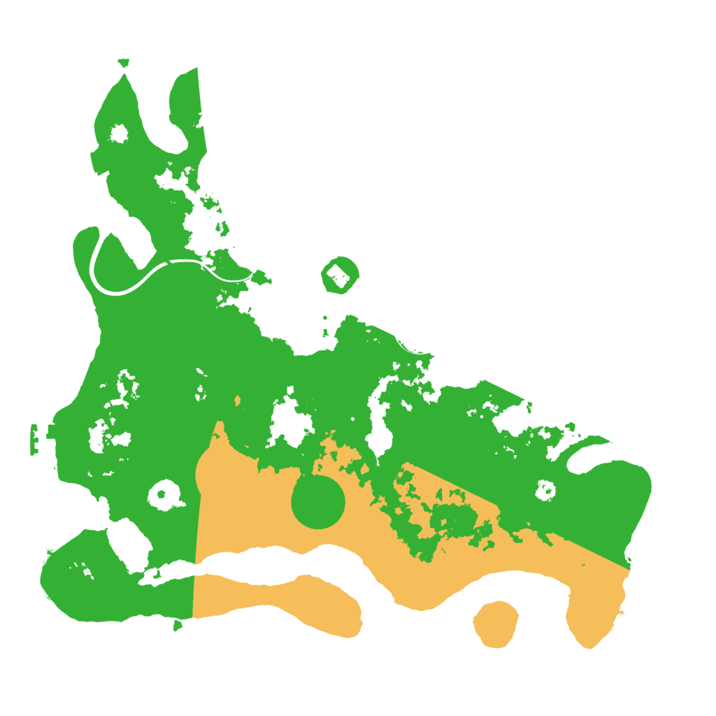 Biome Rust Map: Procedural Map, Size: 3500, Seed: 1225910447