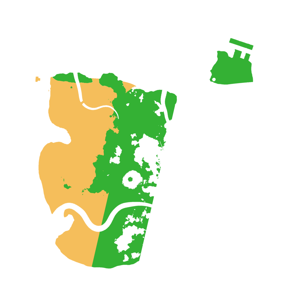 Biome Rust Map: Procedural Map, Size: 2500, Seed: 1966897548