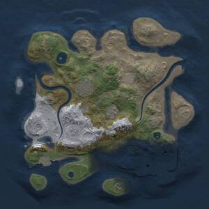 Thumbnail Rust Map: Procedural Map, Size: 2800, Seed: 447801655, 7 Monuments