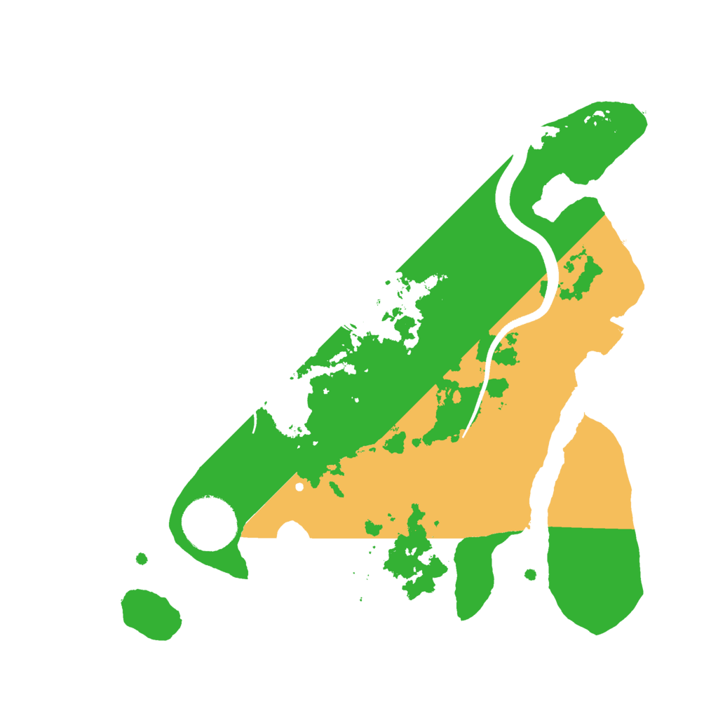Biome Rust Map: Procedural Map, Size: 2500, Seed: 198387348