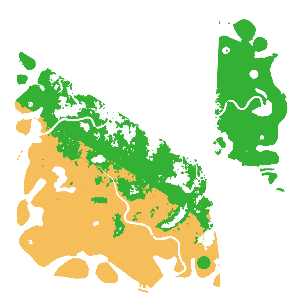 Biome Rust Map: Procedural Map, Size: 6000, Seed: 1604638831