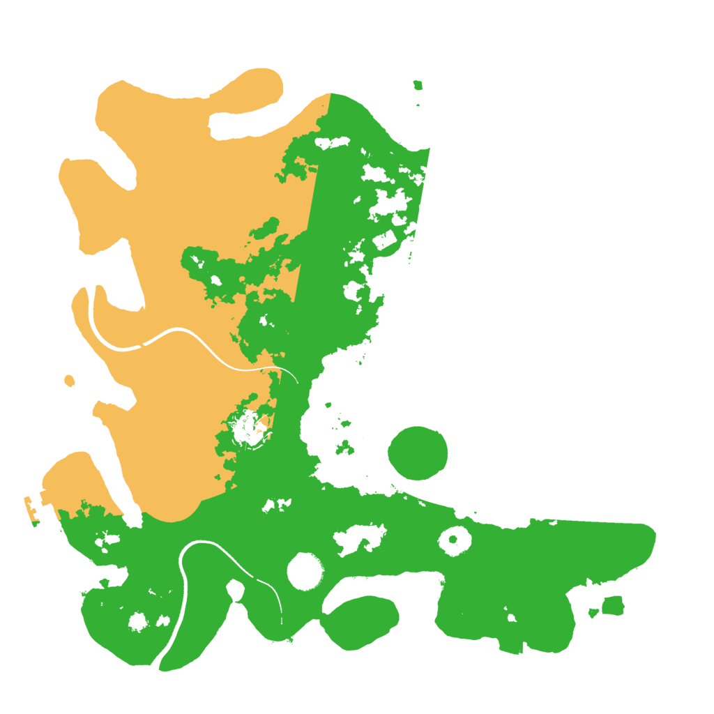 Biome Rust Map: Procedural Map, Size: 3500, Seed: 999544510