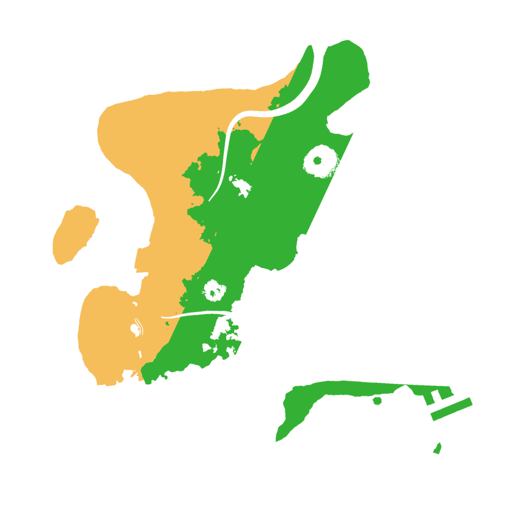 Biome Rust Map: Procedural Map, Size: 2500, Seed: 175454730