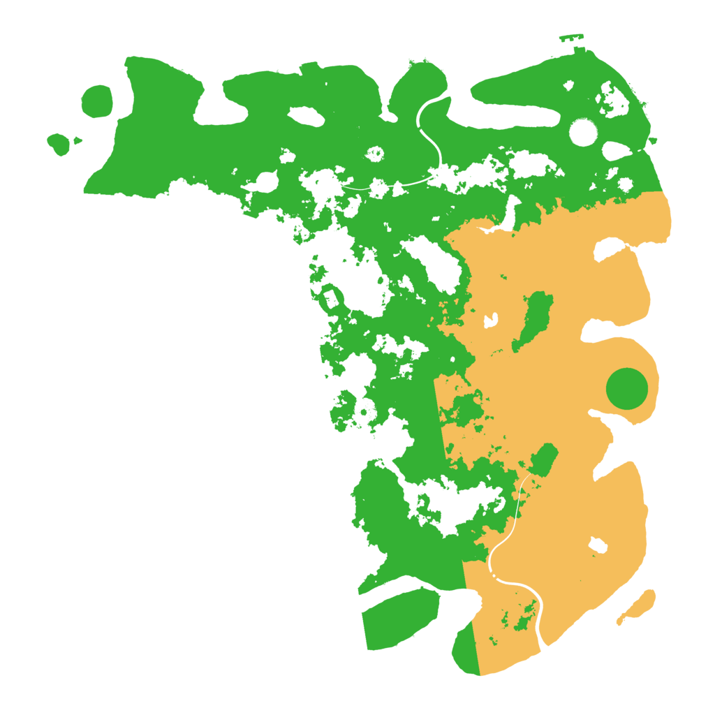 Biome Rust Map: Procedural Map, Size: 4500, Seed: 1213456884